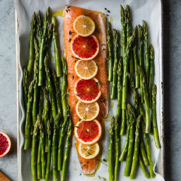 Citrus Baked Arctic Char With Asparagus (Done In One Pan and 30 Minutes)