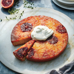 Citrus Upside-Down Cake with Sour Whipped Cream