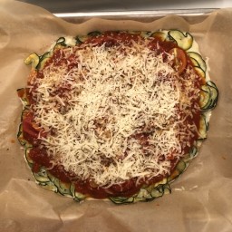 Zucchini Crusted Flourless 'Pizza'