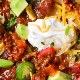 Classic Beef and Bean Slow Cooker Chili