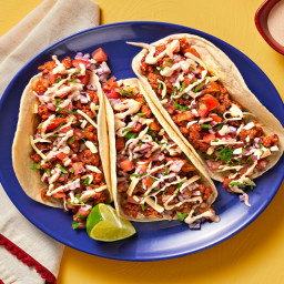 Classic Beef Tacos with Restaurant-Style Salsa and Chipotle Lime Crema