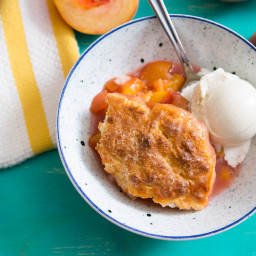 Classic Biscuit-Topped Peach Cobbler