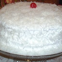 Classic Coconut Cake with White Mountain Coconut Icing