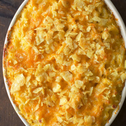 Classic Macaroni and Cheese with Potato Chip Crumble