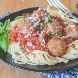 Classic Meatballs with Simple Tomato Sauce