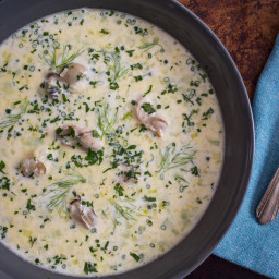 Classic Oyster Stew With Fennel