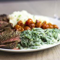 Classic Steakhouse Creamed Spinach