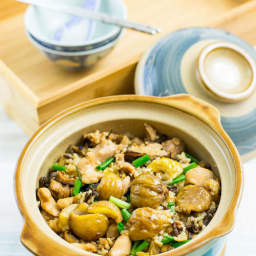 Claypot Rice with Chicken and Chestnuts Recipe