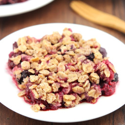 Clean Almond Berry Crumble