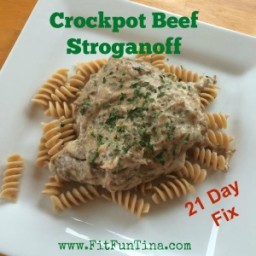 Clean Crock pot Beef Stroganoff