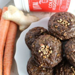 Clean Eating Carrot Ginger Oatmeal Muffins