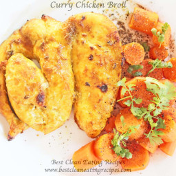 Clean Eating Dinner Idea – Curry Chicken Broil