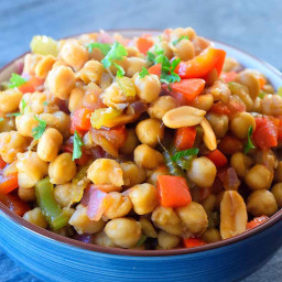 Clean Eating Kung Pao Chickpeas