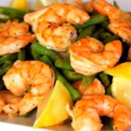 Clean Eating Roasted Shrimp and Green Beans