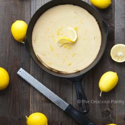 Clean Eating Skillet Baked Paleo Lemon Pancakes Recipe