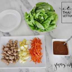 Clean eating thai chicken lettuce wraps recipe