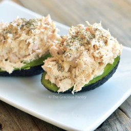 Clean Eating Tuna Stuffed Avocado Recipe