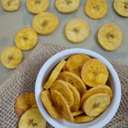 Cómo hacer chips caseras de plátano macho
