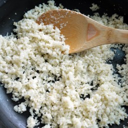 Cómo hacer arroz de coliflor