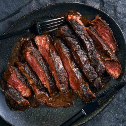 Cocoa-Spiced Steaks with Red Wine–Chocolate Sauce
