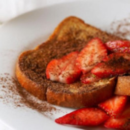 Cocoa Strawberry French Toast
