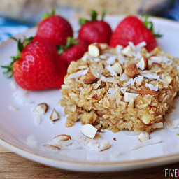 Coconut Almond Baked Oatmeal {Dairy-Free}