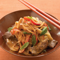 Coconut and Beef Curry with Noodles