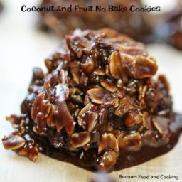 Coconut and Fruit No Bake Cookies
