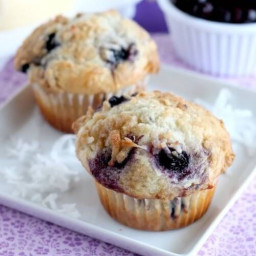 Coconut Blueberry Muffins 