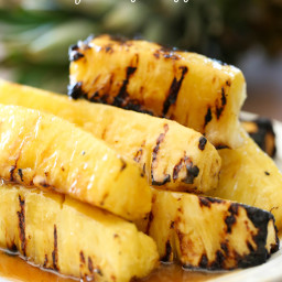 Coconut Brown Sugar Glazed Grilled Pineapple