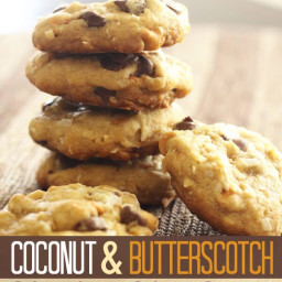 Coconut Butterscotch Chocolate Chip Cookies