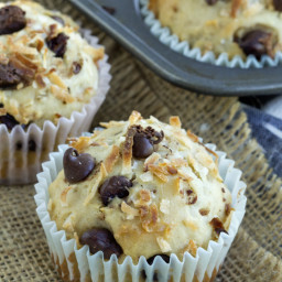 Coconut Chocolate Chip Oatmeal Muffins