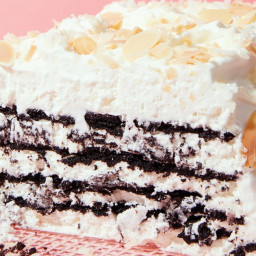 Coconut-Chocolate Icebox Cake with Toasted Almonds