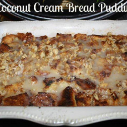 Coconut Cream Bread Pudding