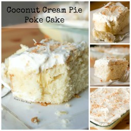 Coconut Cream Pie Poke Cake