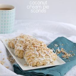 Coconut Cream Pie Scones