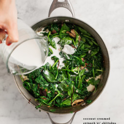 coconut creamed spinach