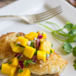 Coconut Crusted Chicken With Mango Salsa