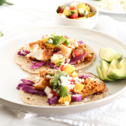 Coconut Crusted Fish Tacos