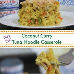 Coconut Curry Dairy Free Tuna Noodle Casserole