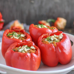 Coconut Curry Stuffed Peppers