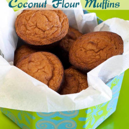 Coconut Flour Apple Cinnamon Muffins