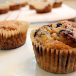 Coconut Flour Blueberry-Banana Muffins - a breakfast treat