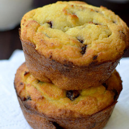 Coconut Flour Chocolate Chip Muffins