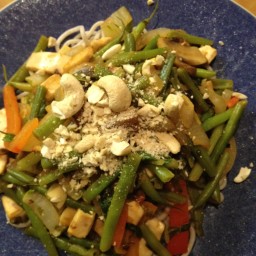 Coconut Ginger Stir-Fry with Tofu and Soba Noodles