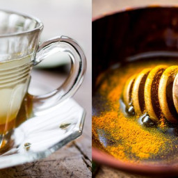 Coconut Ginger Tea With Lime, Honey and Turmeric