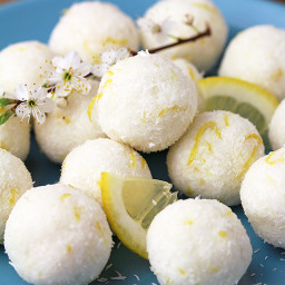 Coconut Lemon Protein Bliss Balls