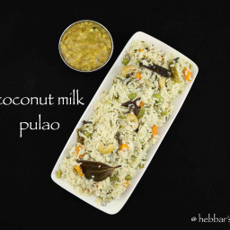 coconut milk pulao recipe | veg pulao recipe with coconut milk