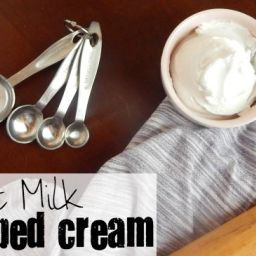 Coconut Milk Whipped Cream Recipe - Vegan and Paleo