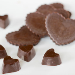 Coconut Oil Chocolate Hearts
